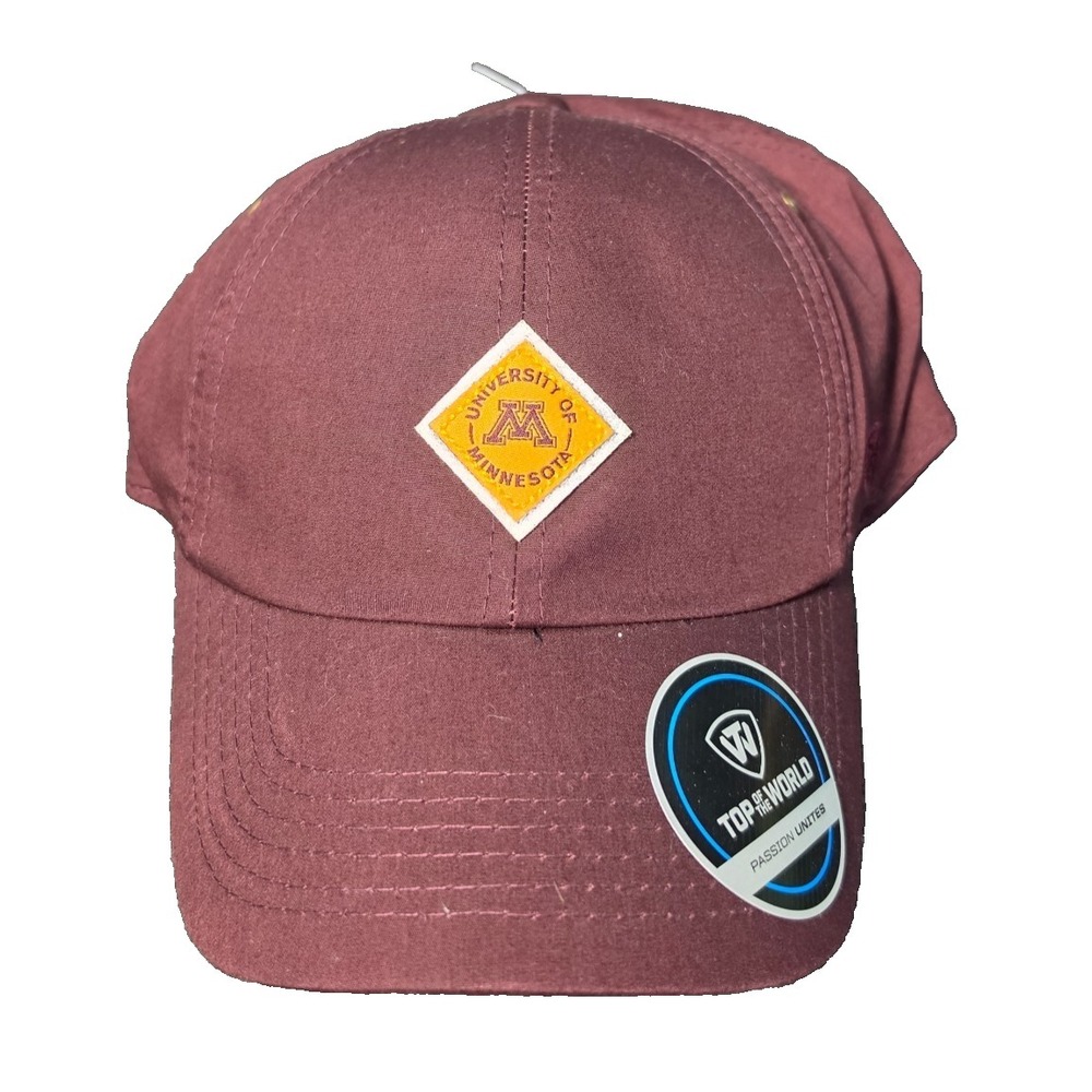 New University of Minnesota Golden Gophers Hat Cap Maroon Top of The World Brand